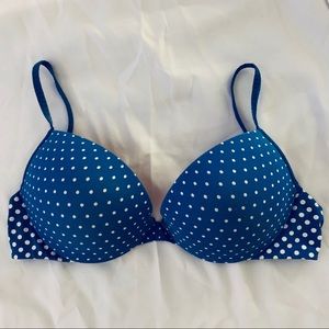 Polka Dot Push-Up Bra